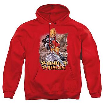 Justice League of America Wonder Woman Adult Pull Over Hoodie