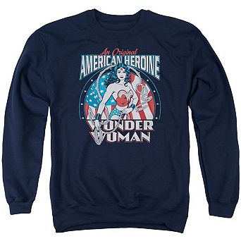 Dc Comics American Heroine Adult Crewneck Sweatshirt