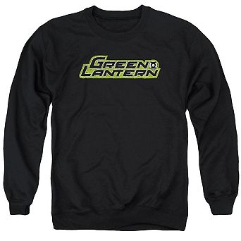 Green Lantern Scribble Title Adult Crewneck Sweatshirt