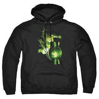 Green Lantern Lantern Light Adult Pull Over Hoodie