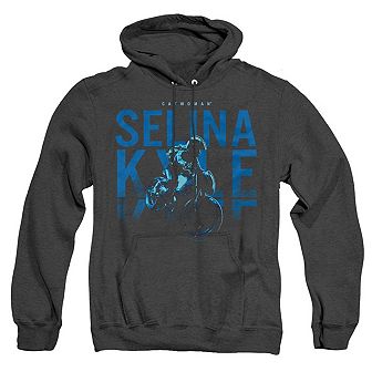 The Batman Selina Kyle Motorcycle Adult Heather Hoodie