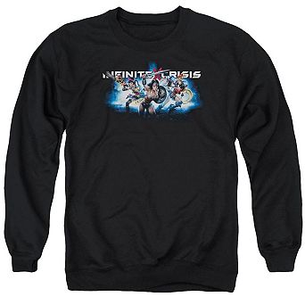 Infinite Crisis Ic Blue Adult Crewneck Sweatshirt