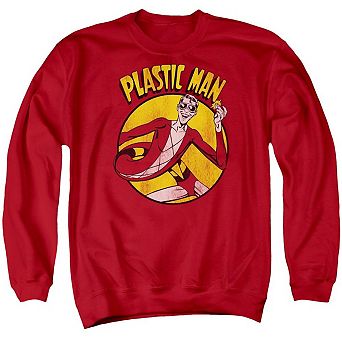 Dc Comics Plastic Man Adult Crewneck Sweatshirt