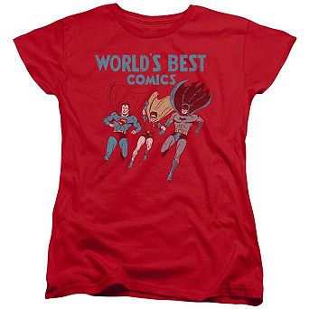 Justice League Of America Worlds Best Short Sleeve Womens T-shirt