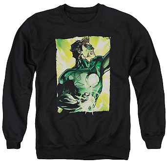 Green Lantern Up Up Adult Crewneck Sweatshirt