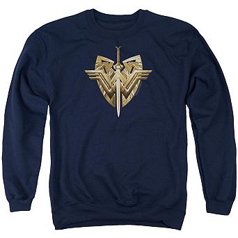 Wonder Woman Movie Sword Emblem Adult Crewneck Sweatshirt