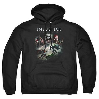 Injustice Gods Among Us Key Art Adult Pull Over Hoodie