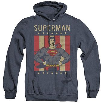 DC Comics Retro Liberty Adult Heather Hoodie