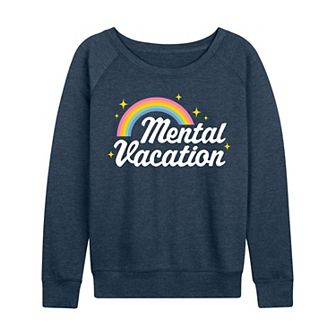 Plus Size Mental Vacation French Terry Long Sleeve Tee