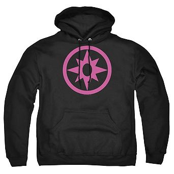 Green Lantern Pink Emblem Adult Pull Over Hoodie