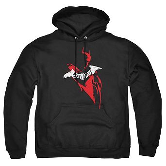 The Batman Hand Drawn Silhouette Adult Pull Over Hoodie