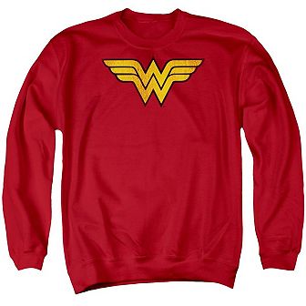 Dc Comics Wonder Woman Logo Dist Adult Crewneck Sweatshirt