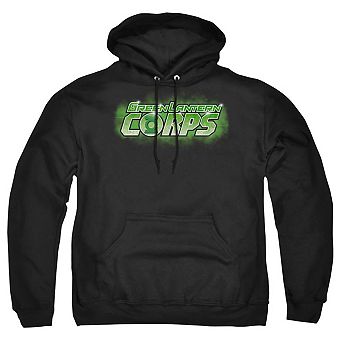 Green Lantern Gl Corps Title Adult Pull Over Hoodie