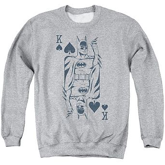 Dc Comics Bat Card Adult Crewneck Sweatshirt