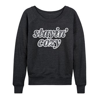 Plus Size Stayin' Cozy French Terry Long Sleeve Tee