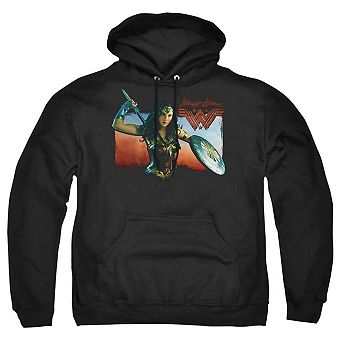 Wonder Woman Movie Warrior Woman Adult Pull Over Hoodie