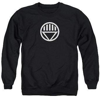 Green Lantern Black Lantern Logo Adult Crewneck Sweatshirt