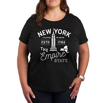 Plus Size New York Empire State Graphic Tee