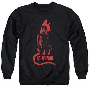 The Batman Selina Kyle Cat Silhouette Adult Crewneck Sweatshirt