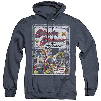 DC Comics Wonder Woman For President Adult Heather Hoodie