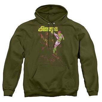 Green Lantern Lantern Spray Adult Pull Over Hoodie