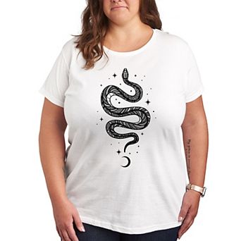 Plus Size Celestial Snake Graphic Tee