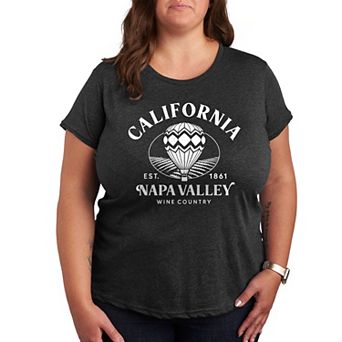 Plus Size California Napa Valley Graphic Tee