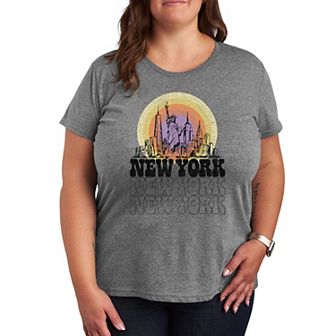Plus Size New York Vintage Graphic Tee