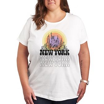 Plus Size New York Vintage Graphic Tee