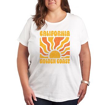 Plus Size California Golden Coast Graphic Tee