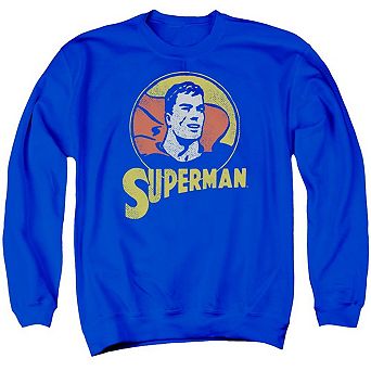 Dc Comics Super Circle Adult Crewneck Sweatshirt