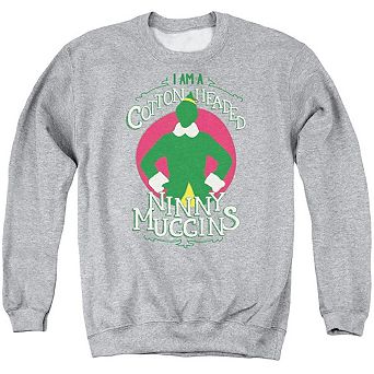 Elf Cotton Headed Adult Crewneck Sweatshirt