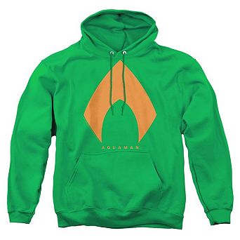 Justice League Movie Aquaman Solid Color Adult Pull Over Hoodie