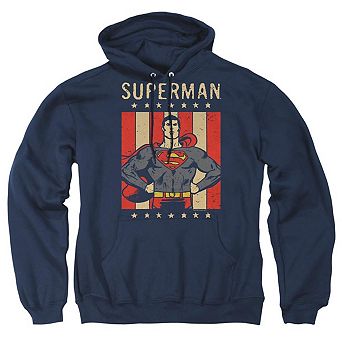 DC Comics Retro Liberty Adult Pull Over Hoodie