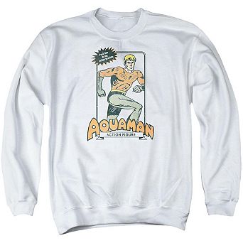 Dc Comics Am Action Figure Adult Crewneck Sweatshirt