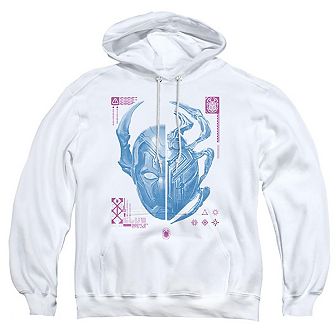 Blue Beetle Split Beetle Adult Pull Over Hoodie