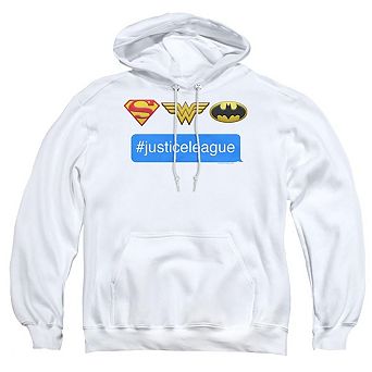 DC Comics Hashtag Justice League of America Adult Pull Over Hoodie
