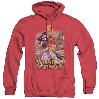 Justice League of America Wonder Woman Adult Heather Hoodie