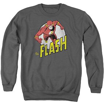 Dc Comics Flash Run Flash Run Adult Crewneck Sweatshirt