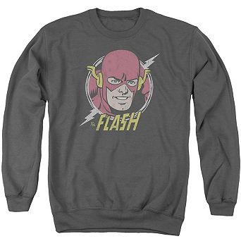 Dc Comics Flash Vintage Voltage Adult Crewneck Sweatshirt