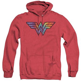 DC Comics Wonder Woman Wonder Woman Tie Dye Logo Adult Heather Hoodie