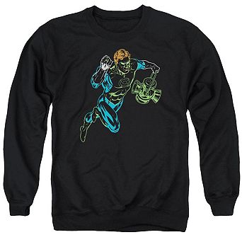 Green Lantern Neon Lantern Adult Crewneck Sweatshirt