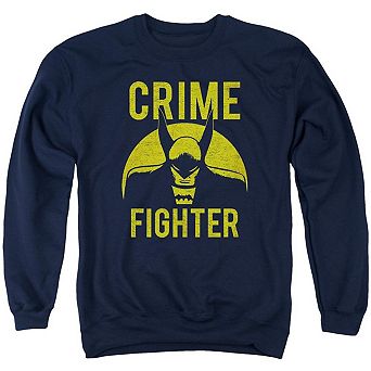 Dc Comics Fight Crime Adult Crewneck Sweatshirt