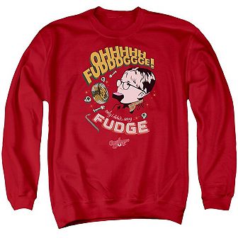 A Christmas Story Fudge Adult Crewneck Sweatshirt