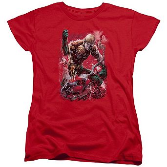Justice League Of America Finished Short Sleeve Womens T-shirt
