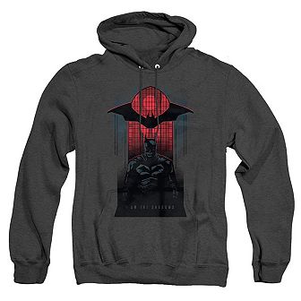 The Batman I Am The Shadows Adult Heather Hoodie