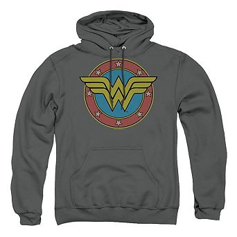 DC Comics Wonder Woman Vintage Emblem Adult Pull Over Hoodie