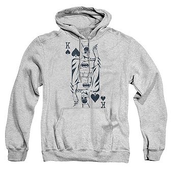 DC Comics Bat Card Adult Pull Over Hoodie