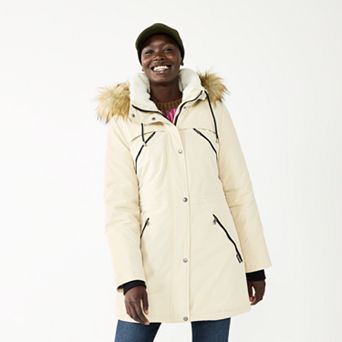 Women's Nine West Quilt Sherpa Heavyweight Puffer Coat
