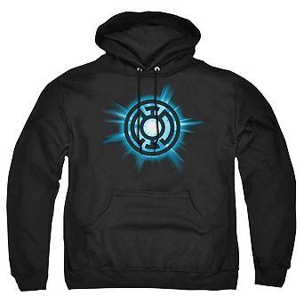 Green Lantern Blue Glow Adult Pull Over Hoodie
